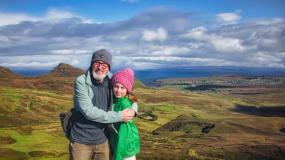 Mark and Eleanor at the Quiraing