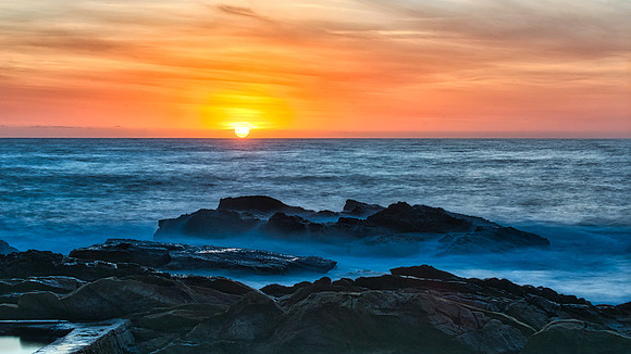 Blue Pool Sunrise