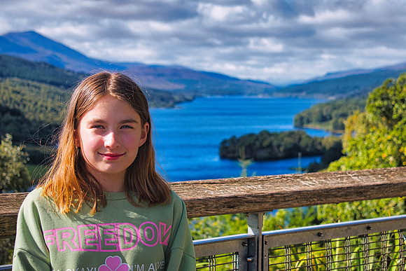 Eleanor at the Queen's View