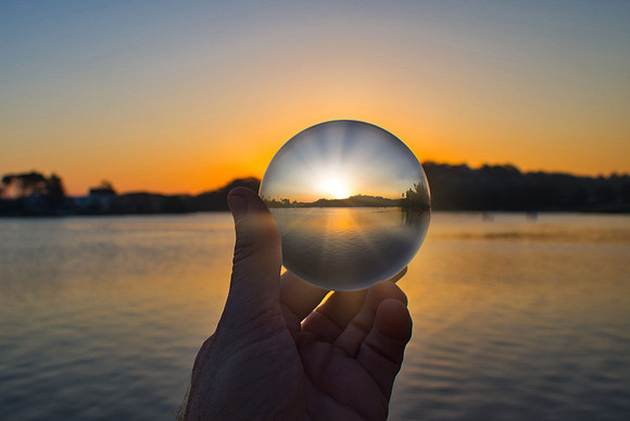 Sunset in the Hand