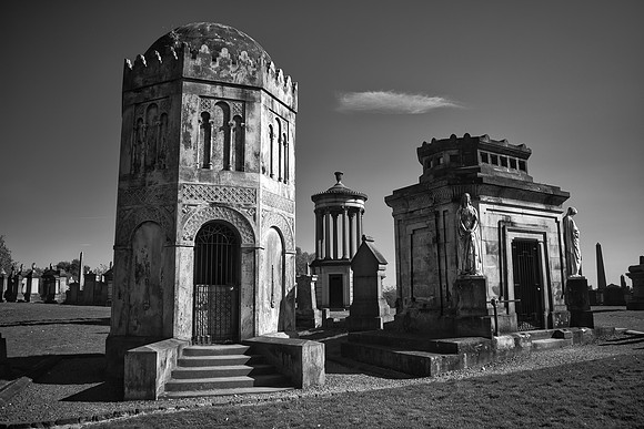 Glasgow Necropolis Monochrome 06
