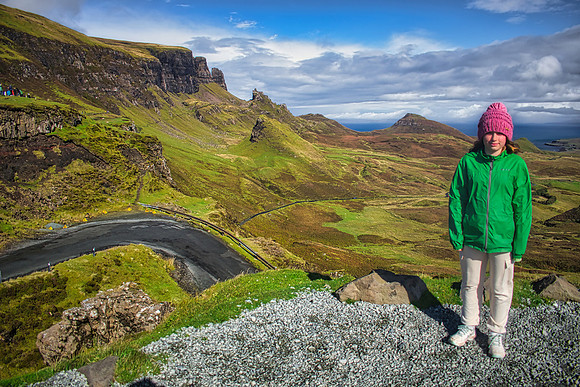 Eleanor at the Quiraing